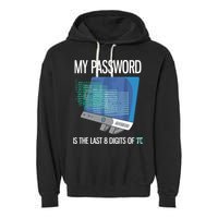 My Password Is The Last 8 Digits Of Pi Funny Programmer Garment-Dyed Fleece Hoodie
