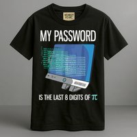 My Password Is The Last 8 Digits Of Pi Funny Programmer Comfort Colors T-Shirt