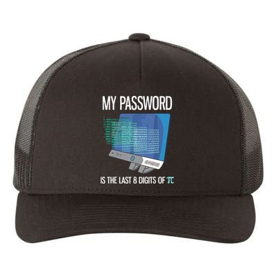 My Password Is The Last 8 Digits Of Pi Funny Programmer Yupoong Adult 5-Panel Trucker Hat