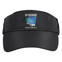My Password Is The Last 8 Digits Of Pi Funny Programmer Adult Drive Performance Visor