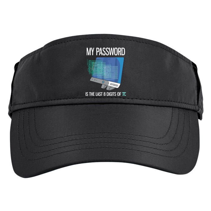 My Password Is The Last 8 Digits Of Pi Funny Programmer Adult Drive Performance Visor