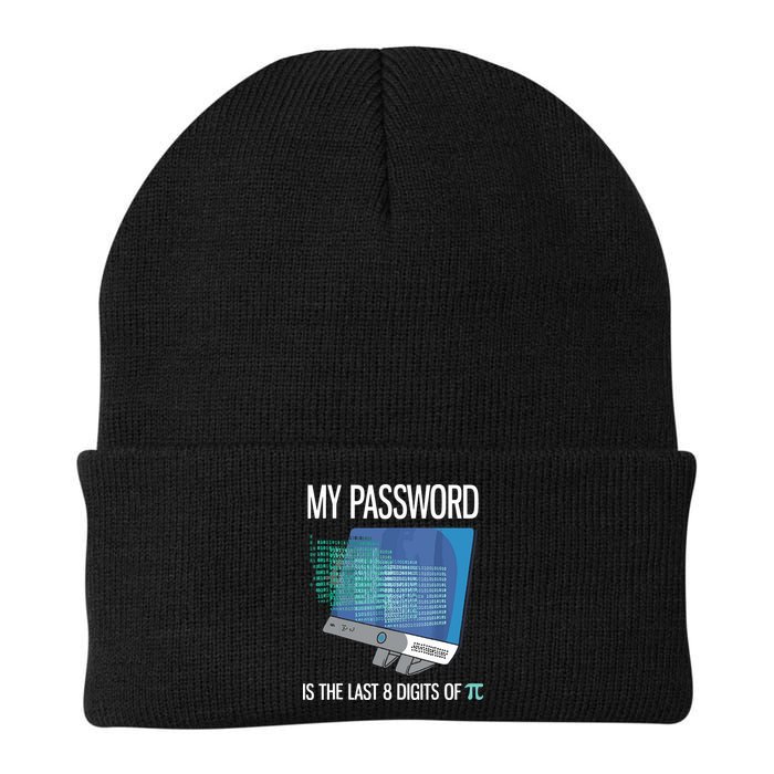 My Password Is The Last 8 Digits Of Pi Funny Programmer Knit Cap Winter Beanie
