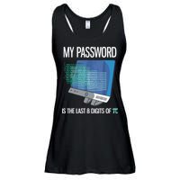 My Password Is The Last 8 Digits Of Pi Funny Programmer Ladies Essential Flowy Tank