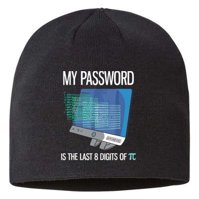 My Password Is The Last 8 Digits Of Pi Funny Programmer Sustainable Beanie