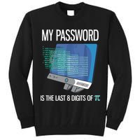 My Password Is The Last 8 Digits Of Pi Funny Programmer Tall Sweatshirt