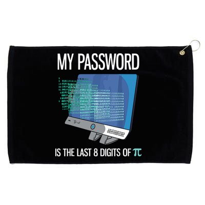 My Password Is The Last 8 Digits Of Pi Funny Programmer Grommeted Golf Towel