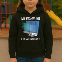 My Password Is The Last 8 Digits Of Pi Funny Programmer Kids Hoodie