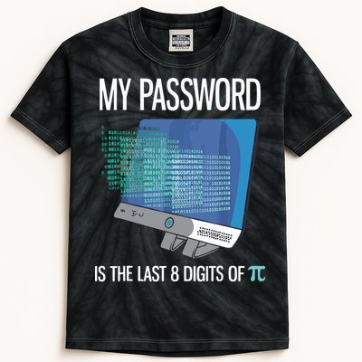 My Password Is The Last 8 Digits Of Pi Funny Programmer Kids Tie-Dye T-Shirt