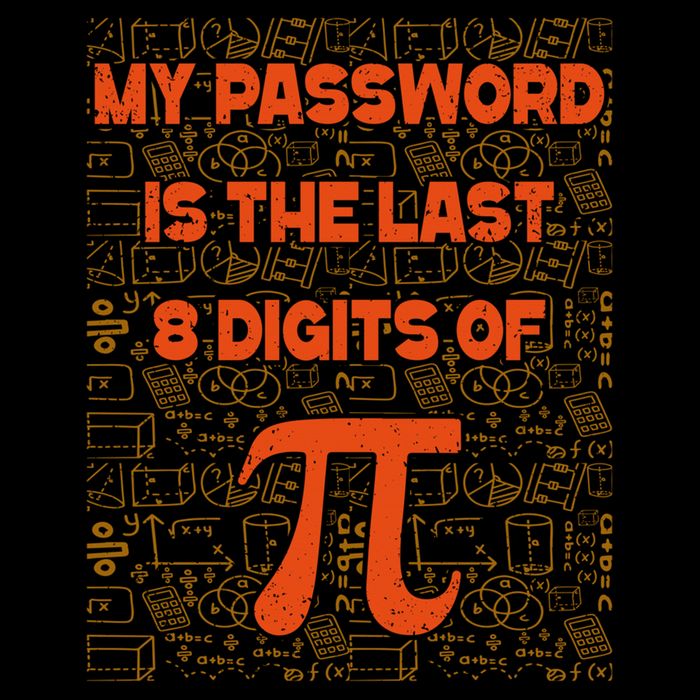 My Password Is The Last 8 Digits Of Pi Math Geek Nerd Pi Day Cropped Pullover Crew