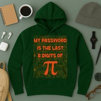 My Password Is The Last 8 Digits Of Pi Math Geek Nerd Pi Day Hoodie