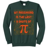 My Password Is The Last 8 Digits Of Pi Math Geek Nerd Pi Day Sweatshirt