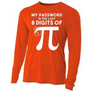 My Password Is The Last 8 Digits Of Pi Gift For Lovers Cooling Performance Long Sleeve Crew