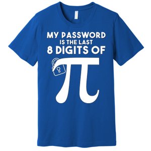 My Password Is The Last 8 Digits Of Pi Gift For Lovers Premium T-Shirt