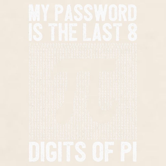 My Password Is The Last 8 Digits Of Pi Day Art Symbol Lover Garment-Dyed Women's Muscle Tee