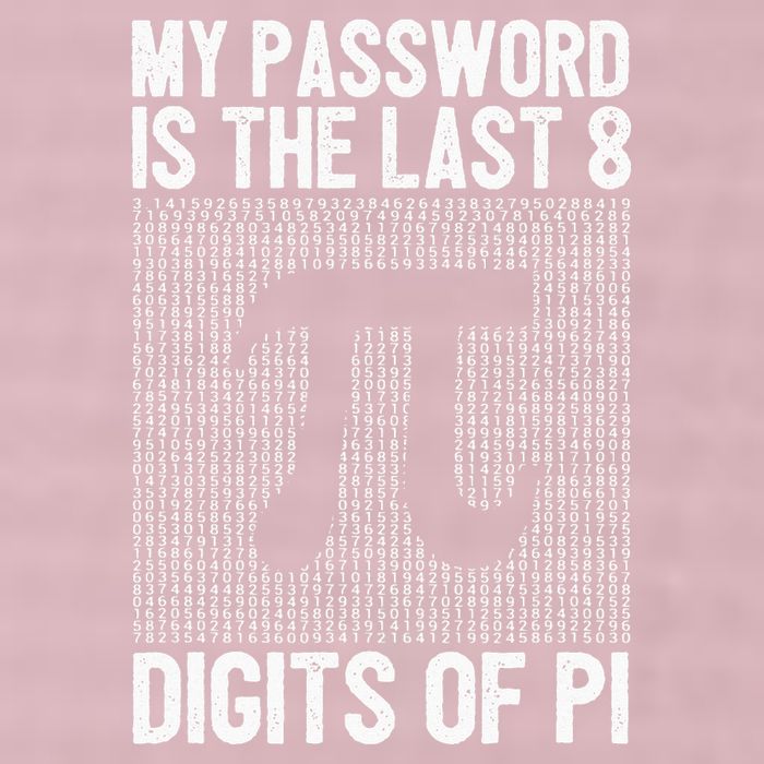 My Password Is The Last 8 Digits Of Pi Day Art Symbol Lover 25L Jumbo Tote