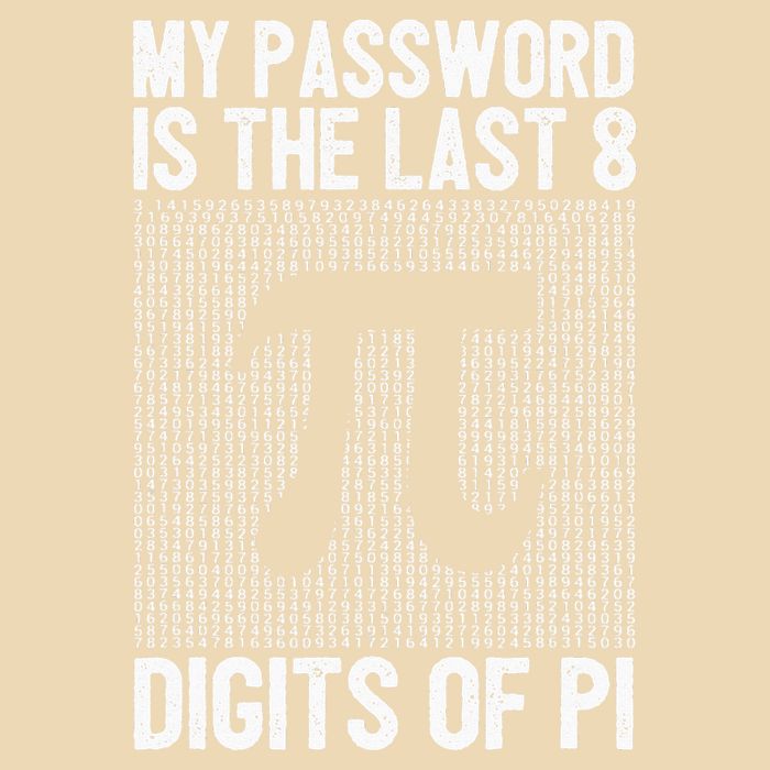 My Password Is The Last 8 Digits Of Pi Day Art Symbol Lover Zip Tote Bag