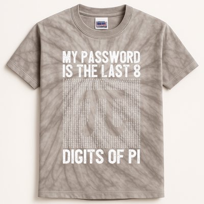 My Password Is The Last 8 Digits Of Pi Day Art Symbol Lover Kids Tie-Dye T-Shirt