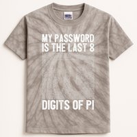My Password Is The Last 8 Digits Of Pi Day Art Symbol Lover Kids Tie-Dye T-Shirt