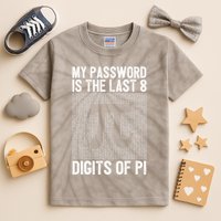My Password Is The Last 8 Digits Of Pi Day Art Symbol Lover Kids Tie-Dye T-Shirt