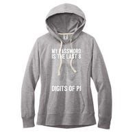 My Password Is The Last 8 Digits Of Pi Day Art Symbol Lover Women's Fleece Hoodie