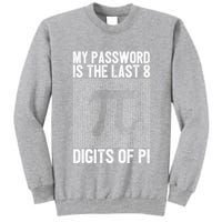 My Password Is The Last 8 Digits Of Pi Day Art Symbol Lover Tall Sweatshirt