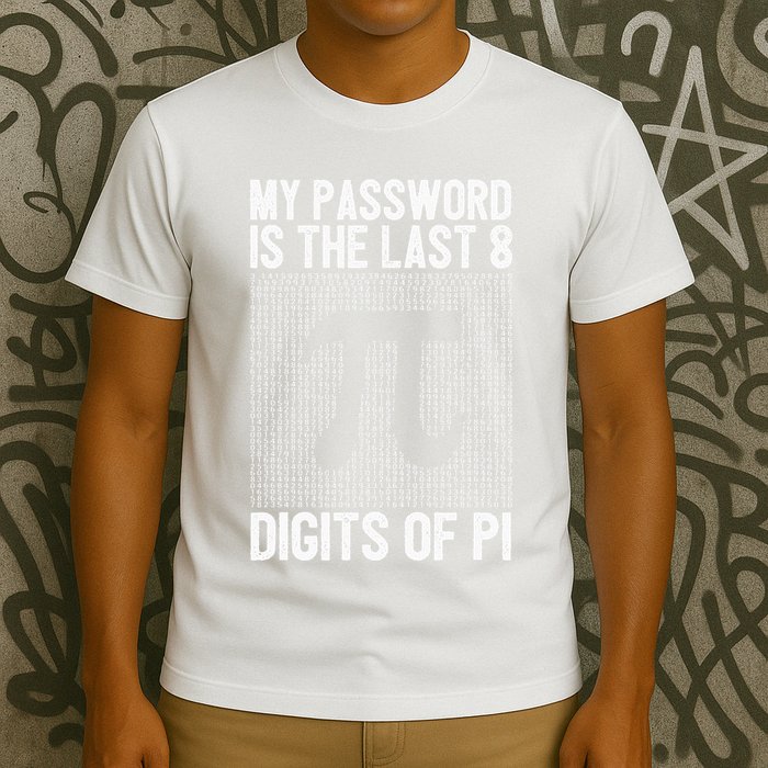 My Password Is The Last 8 Digits Of Pi Day Art Symbol Lover T-Shirt