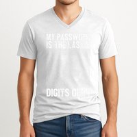 My Password Is The Last 8 Digits Of Pi Day Art Symbol Lover V-Neck T-Shirt