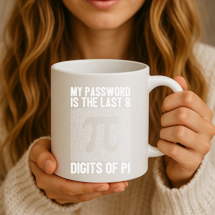 My Password Is The Last 8 Digits Of Pi Day Art Symbol Lover Mug