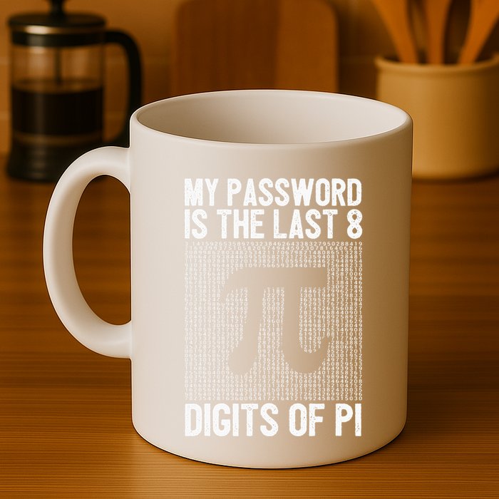 My Password Is The Last 8 Digits Of Pi Day Art Symbol Lover Mug