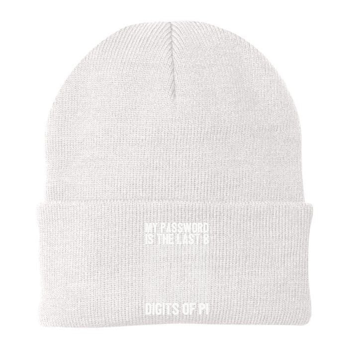 My Password Is The Last 8 Digits Of Pi Day Art Symbol Lover Beanie