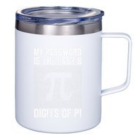 My Password Is The Last 8 Digits Of Pi Day Art Symbol Lover 12oz Stainless Steel Coffee Mug