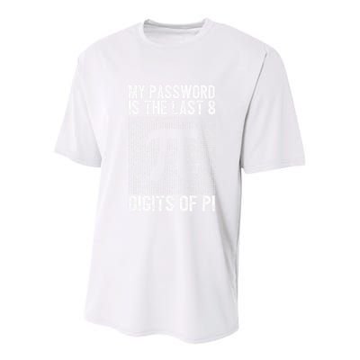 My Password Is The Last 8 Digits Of Pi Day Art Symbol Lover Youth Performance Sprint T-Shirt