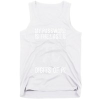 My Password Is The Last 8 Digits Of Pi Day Art Symbol Lover Tank Top