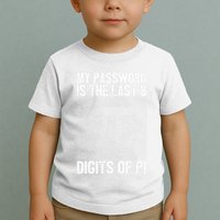 My Password Is The Last 8 Digits Of Pi Day Art Symbol Lover Toddler T-Shirt