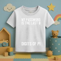 My Password Is The Last 8 Digits Of Pi Day Art Symbol Lover Toddler T-Shirt
