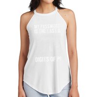 My Password Is The Last 8 Digits Of Pi Day Art Symbol Lover Women's Perfect Tri Rocker Tank