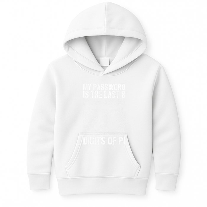 My Password Is The Last 8 Digits Of Pi Day Art Symbol Lover Kids Hoodie