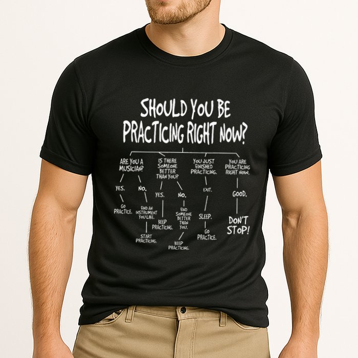 Music Practice Instrument Algorithm Funny Christmas Gift Cooling Performance Crew T-Shirt
