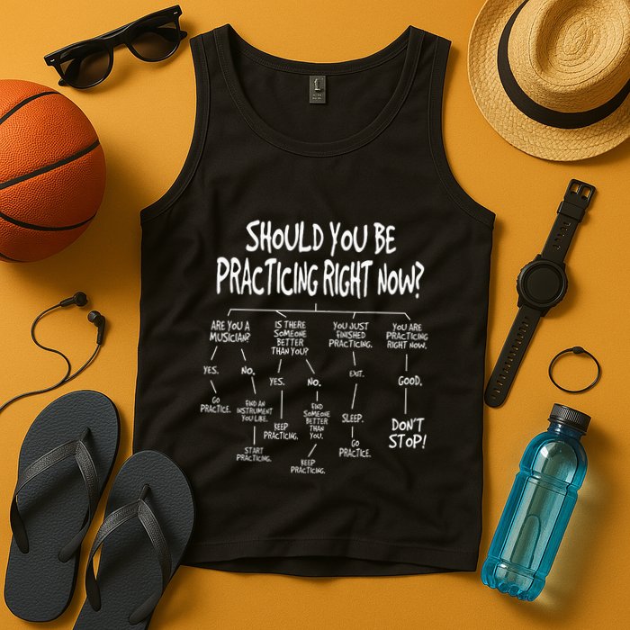 Music Practice Instrument Algorithm Funny Christmas Gift Tank Top