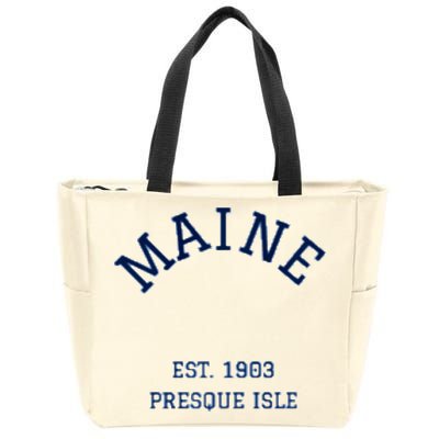 Maine Presque Isle Zip Tote Bag