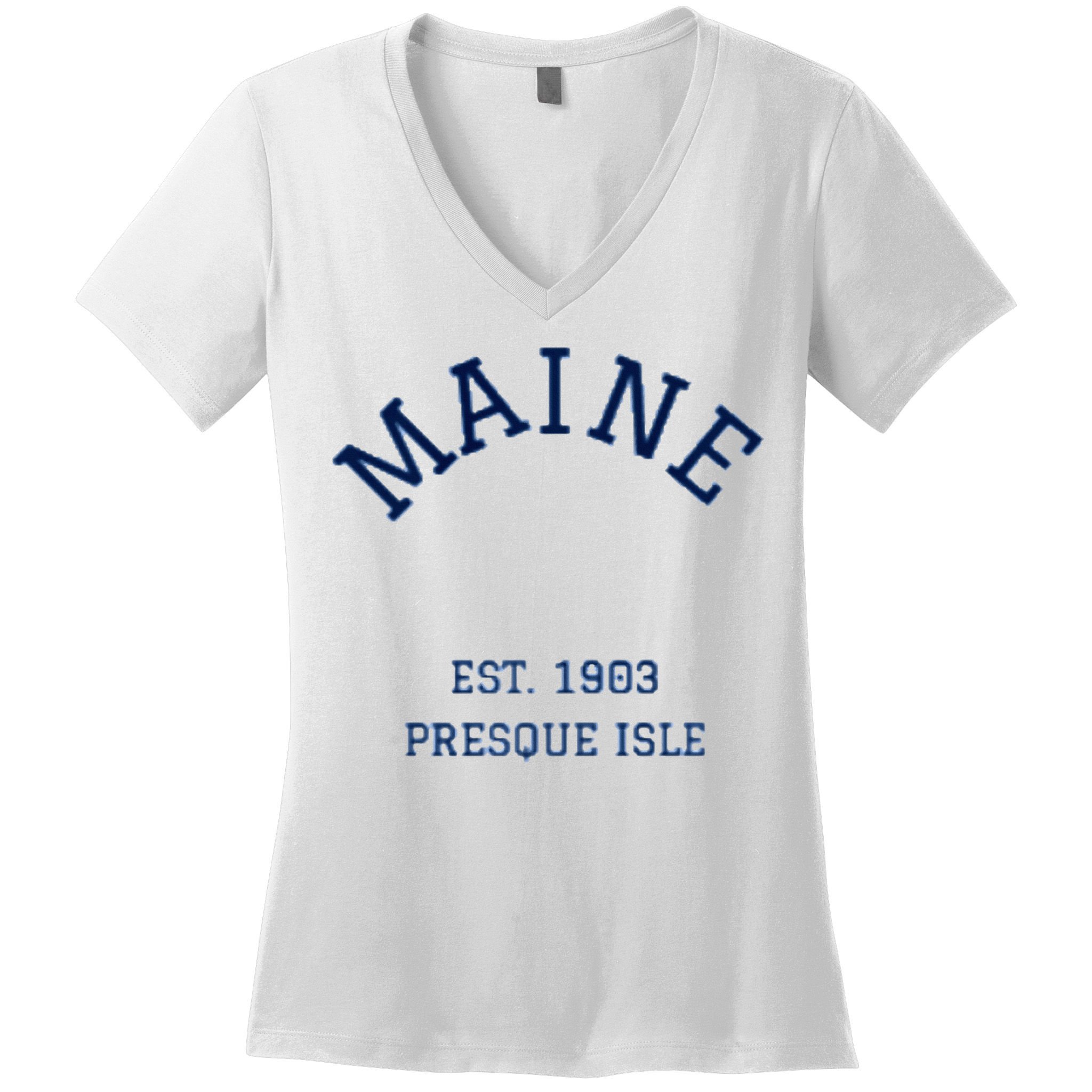 Maine Presque Isle Women's V-Neck T-Shirt
