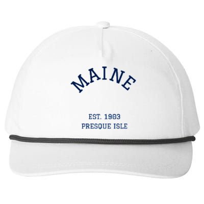 Maine Presque Isle Snapback Five-Panel Rope Hat