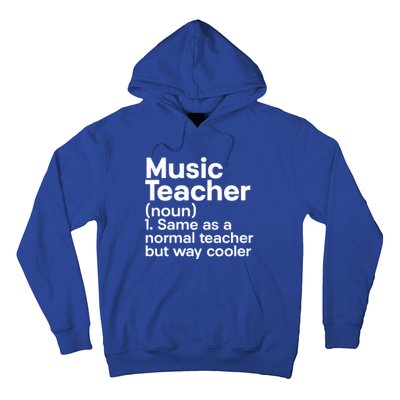 Music Professor Instrut School Gift Definition Music Teacher Gift Hoodie