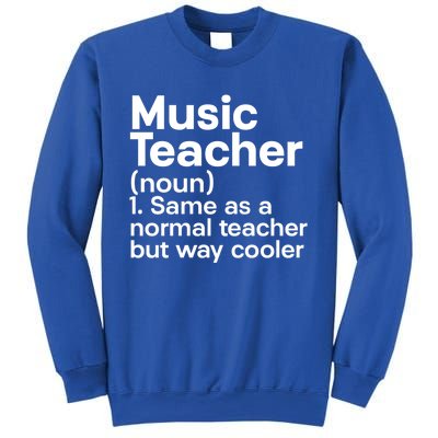 Music Professor Instrut School Gift Definition Music Teacher Gift Sweatshirt