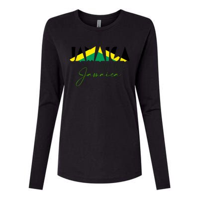 Men Patriotic Jamaican Flag Jamaica Cool Gift Womens Cotton Relaxed Long Sleeve T-Shirt