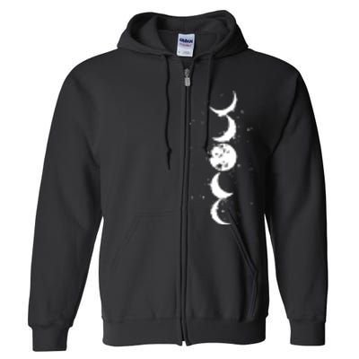 Moon Phase Jimin Tattoo Inspired Full Zip Hoodie