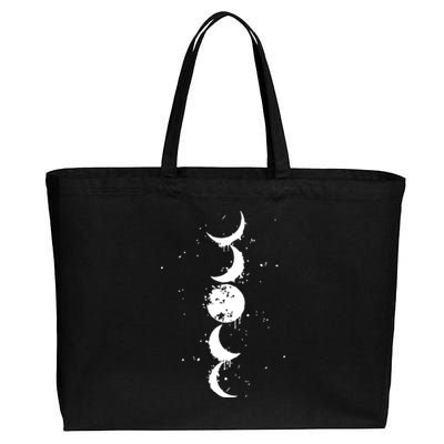 Moon Phase Jimin Tattoo Inspired Cotton Canvas Jumbo Tote