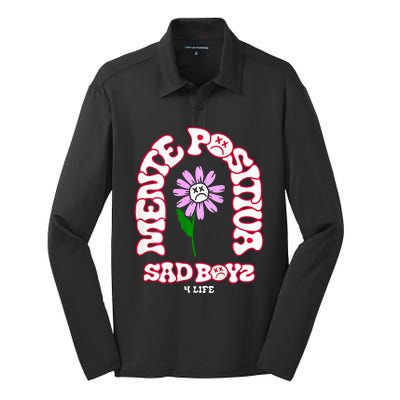 Mente Positiva Junior Corridos Tumbados H Belicos Sad Silk Touch Performance Long Sleeve Polo