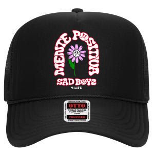 Mente Positiva Junior Corridos Tumbados H Belicos Sad High Crown Mesh Back Trucker Hat