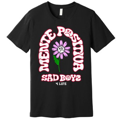 Mente Positiva Junior Corridos Tumbados H Belicos Sad Premium T-Shirt